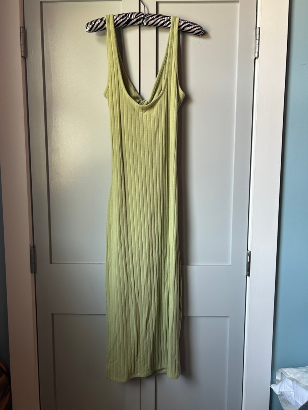 Billabong Ribbed Maxi Dress in Lime